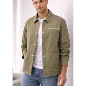 “Calvin Klein Men’s Olive Utility Jacket Lightweight Snap size S (men) women’s L